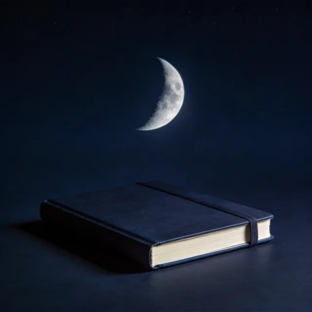 Moon & notebook