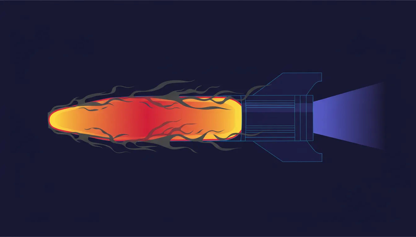 Ablative cooling illustration