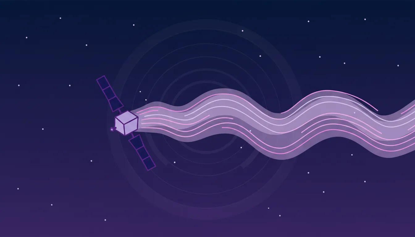 Atmospheric drag illustration