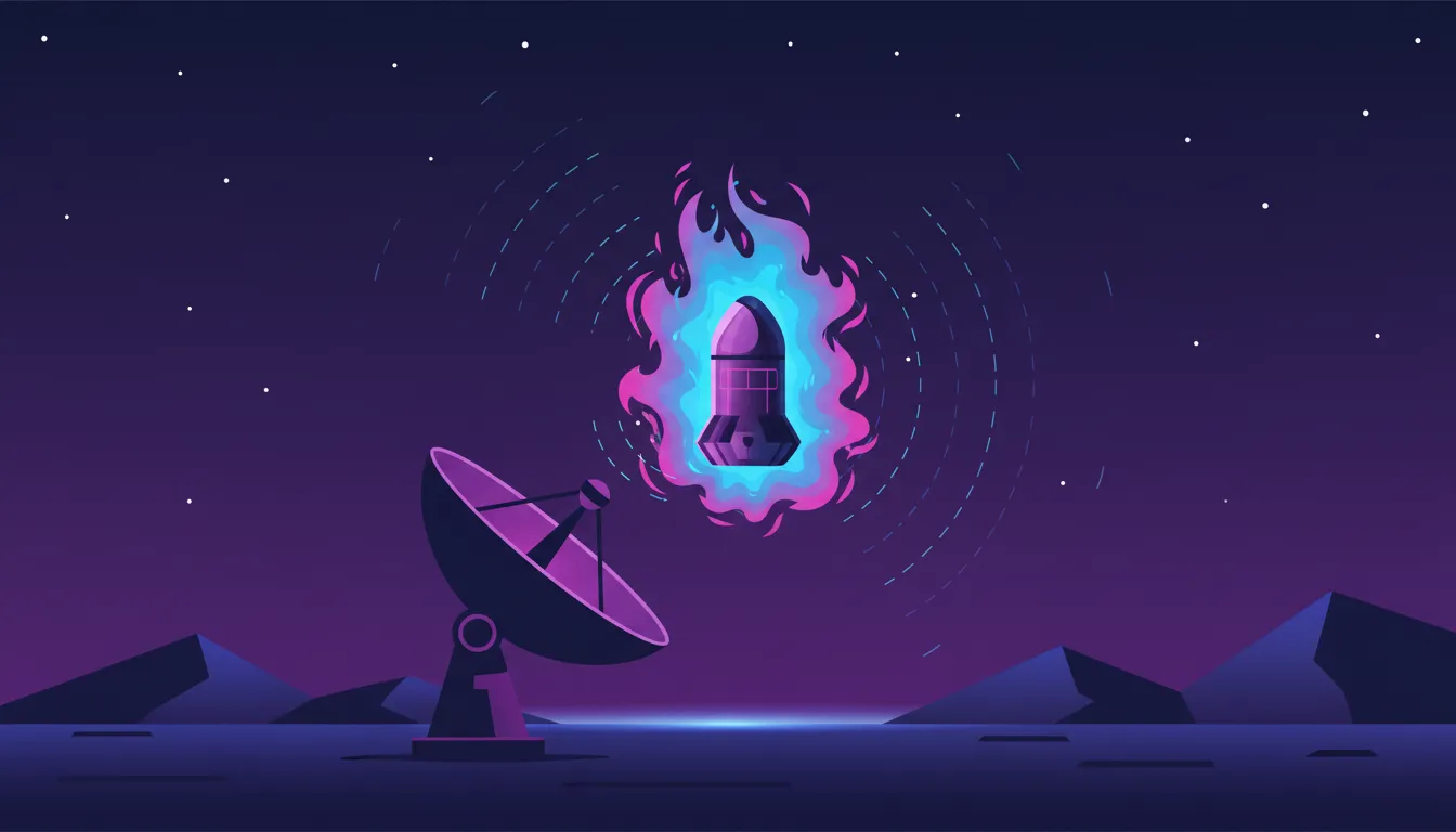 Communications blackout illustration