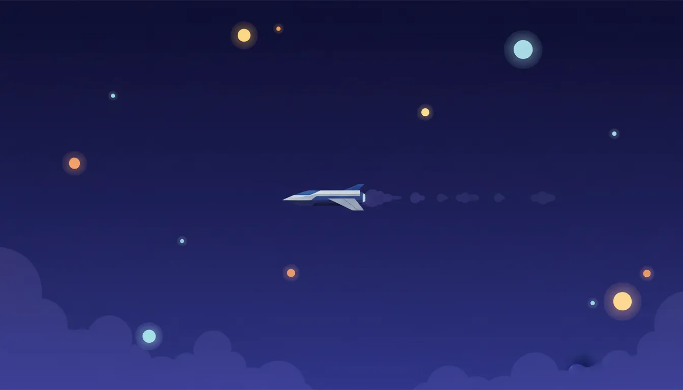 Deep space mission illustration