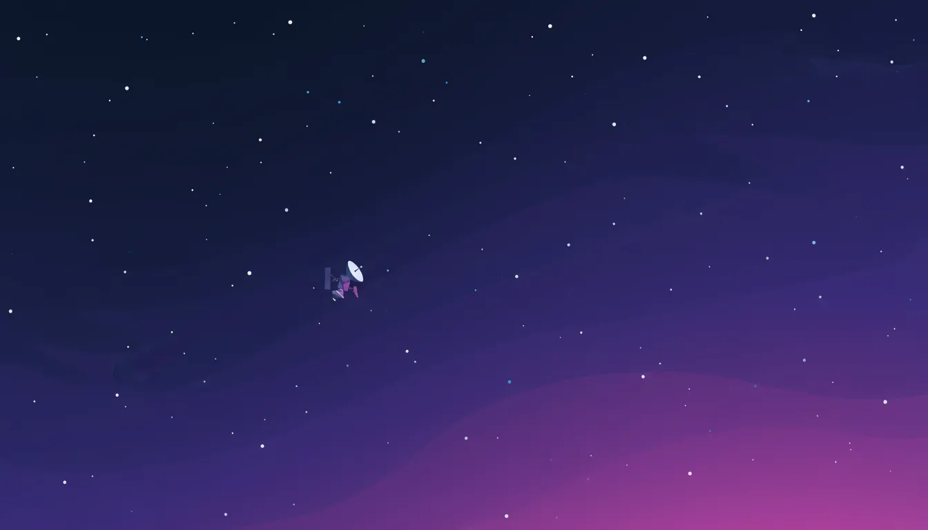 Deep space probe illustration