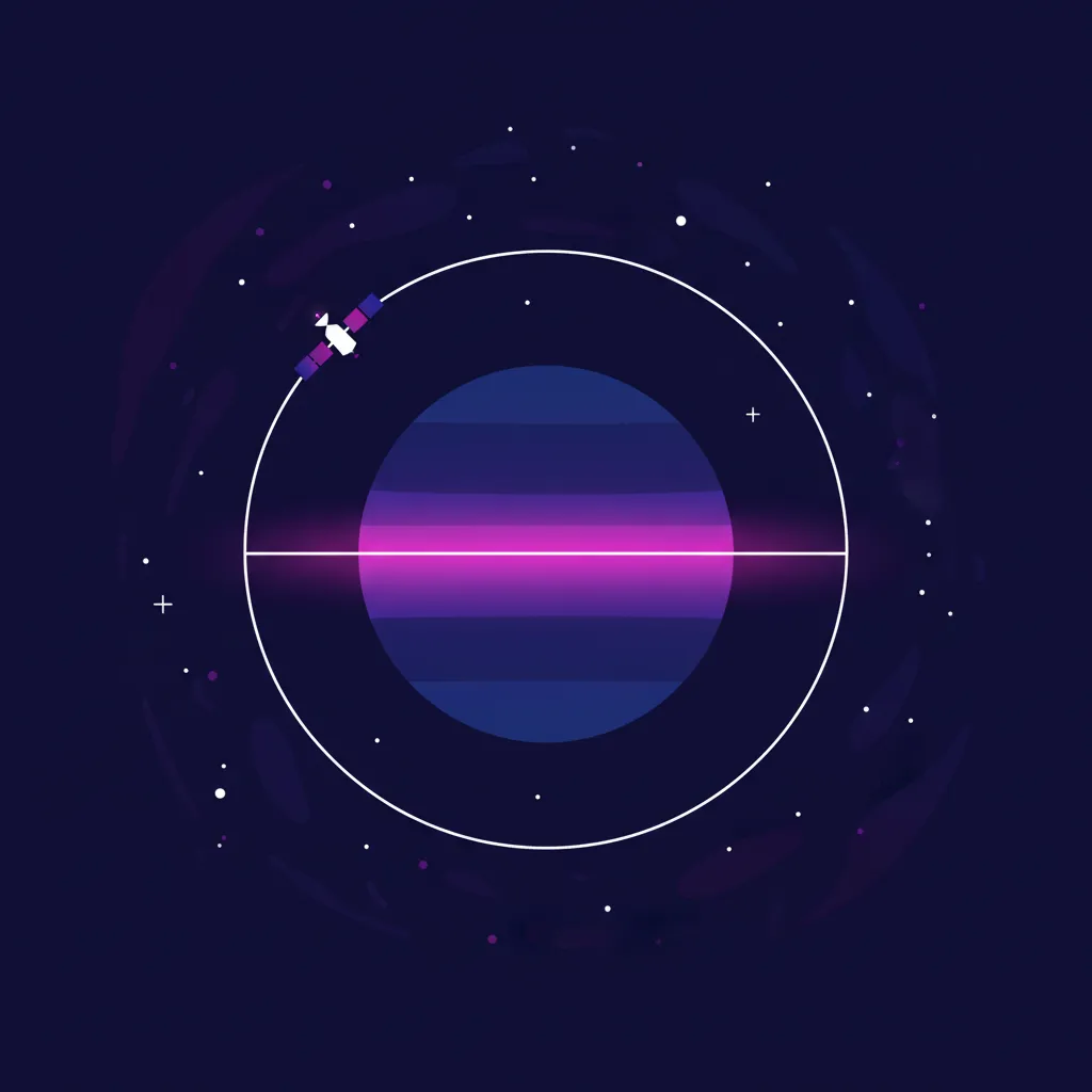 Equatorial orbit illustration