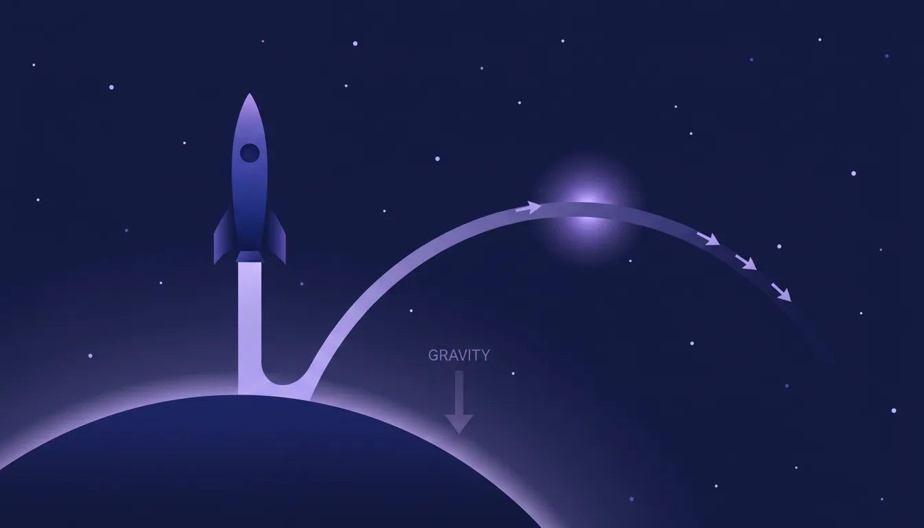 Gravity turn illustration