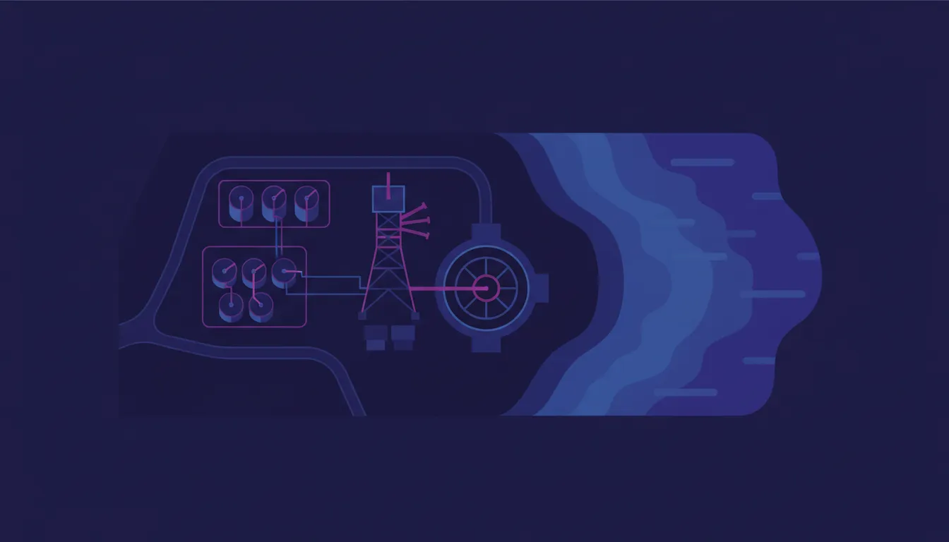 Launch complex illustration