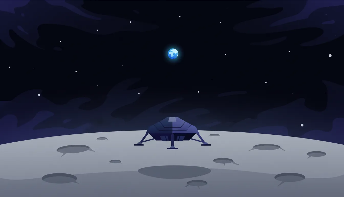 Lunar mission illustration