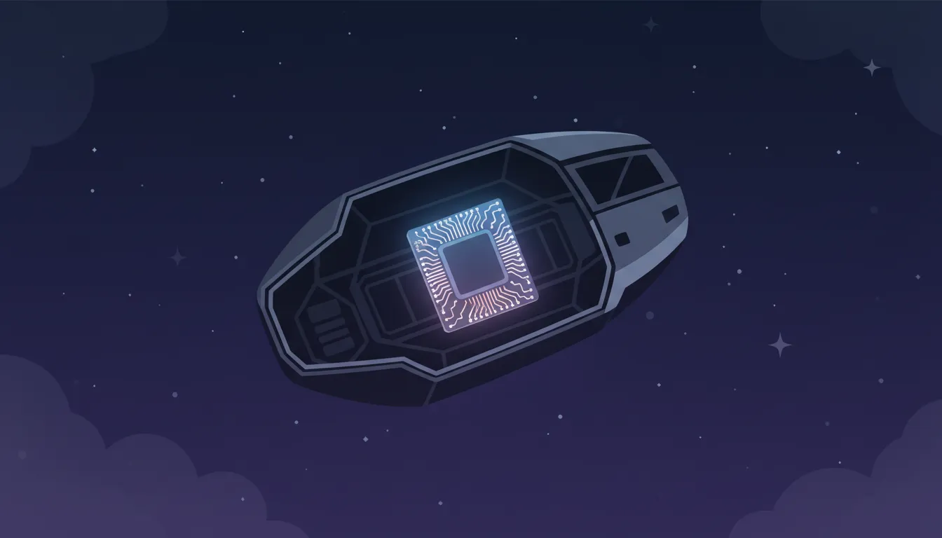 Onboard computer illustration