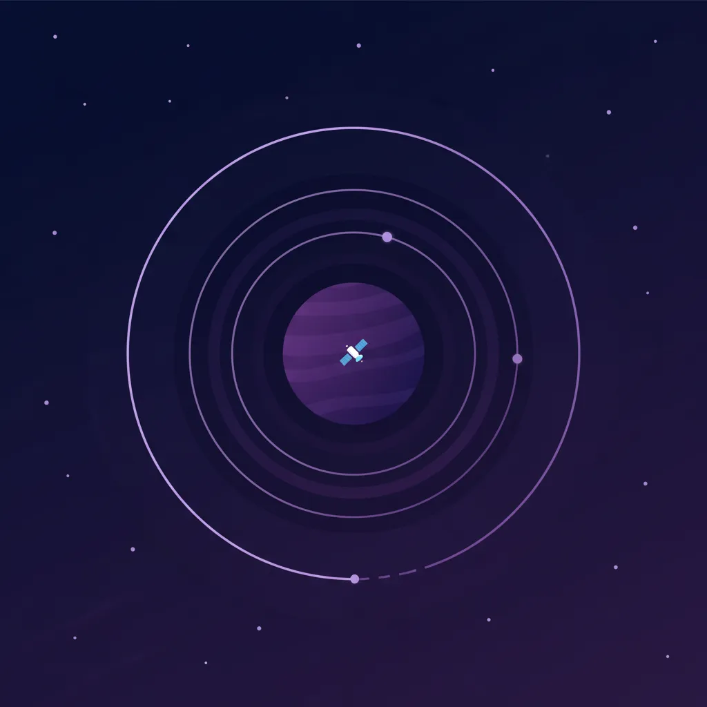 Orbital decay illustration