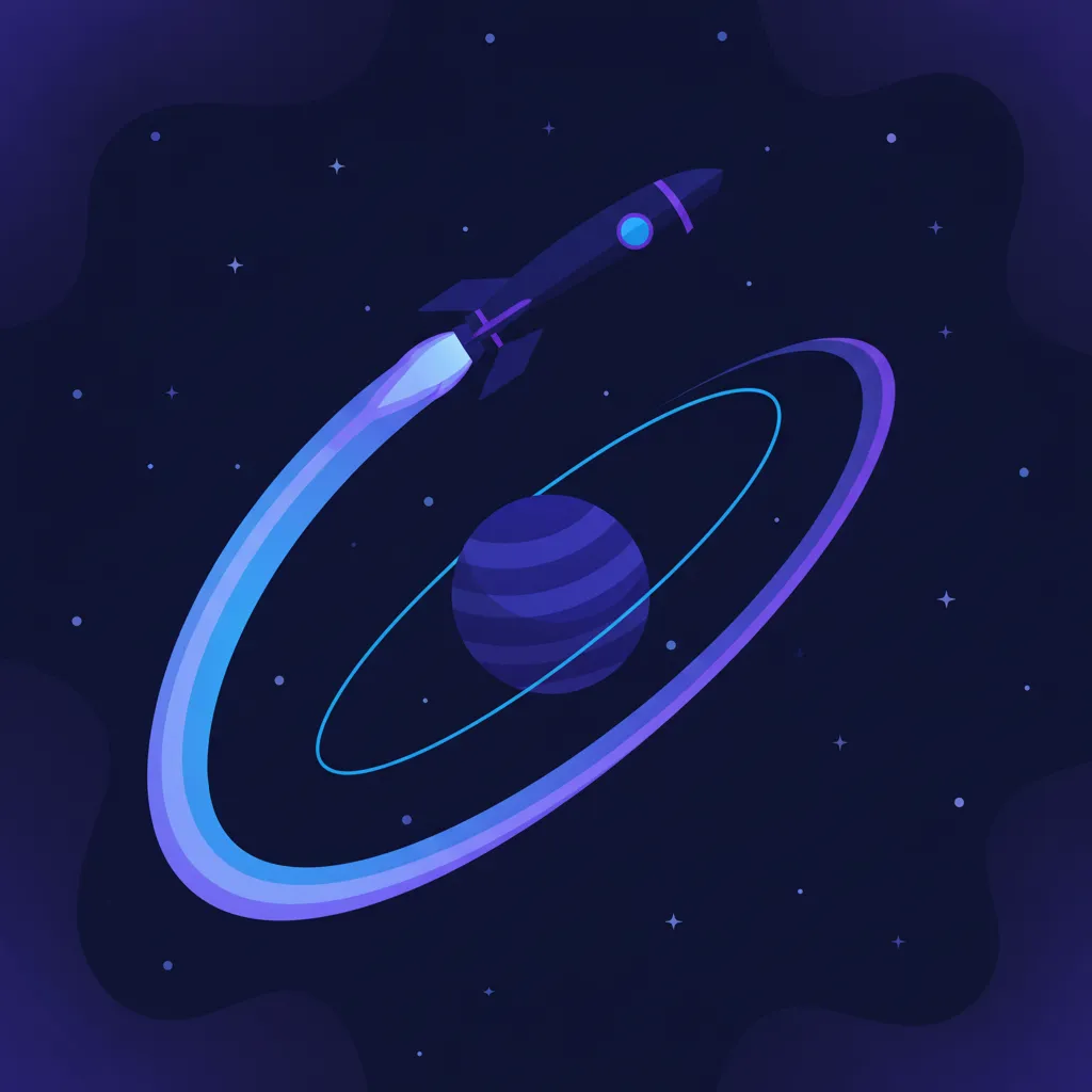 Orbital insertion illustration