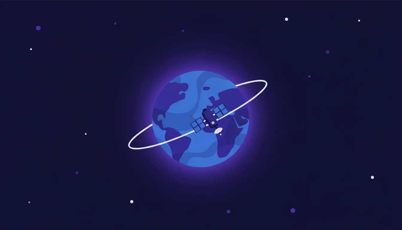Orbital mission illustration