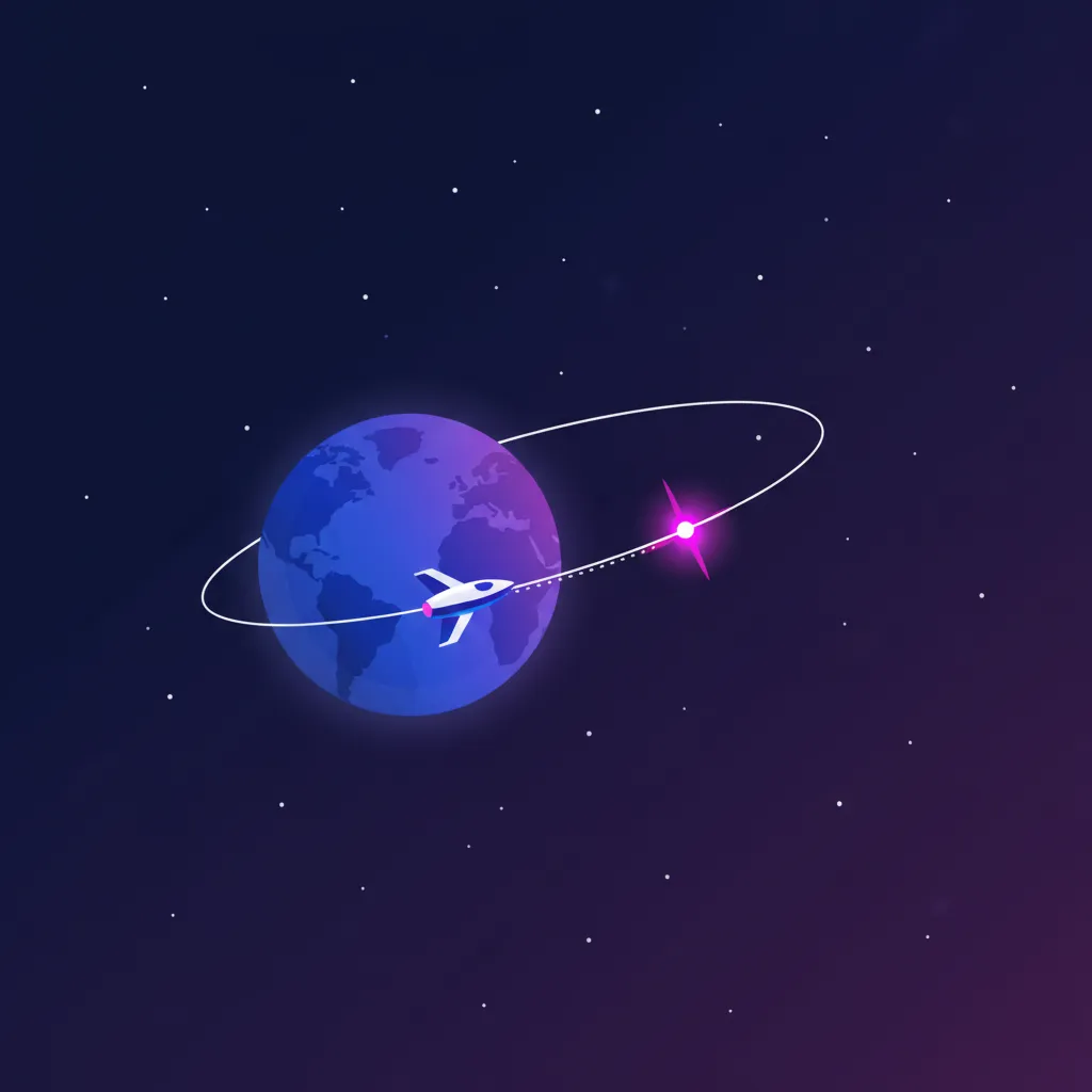 Parking orbit illustration