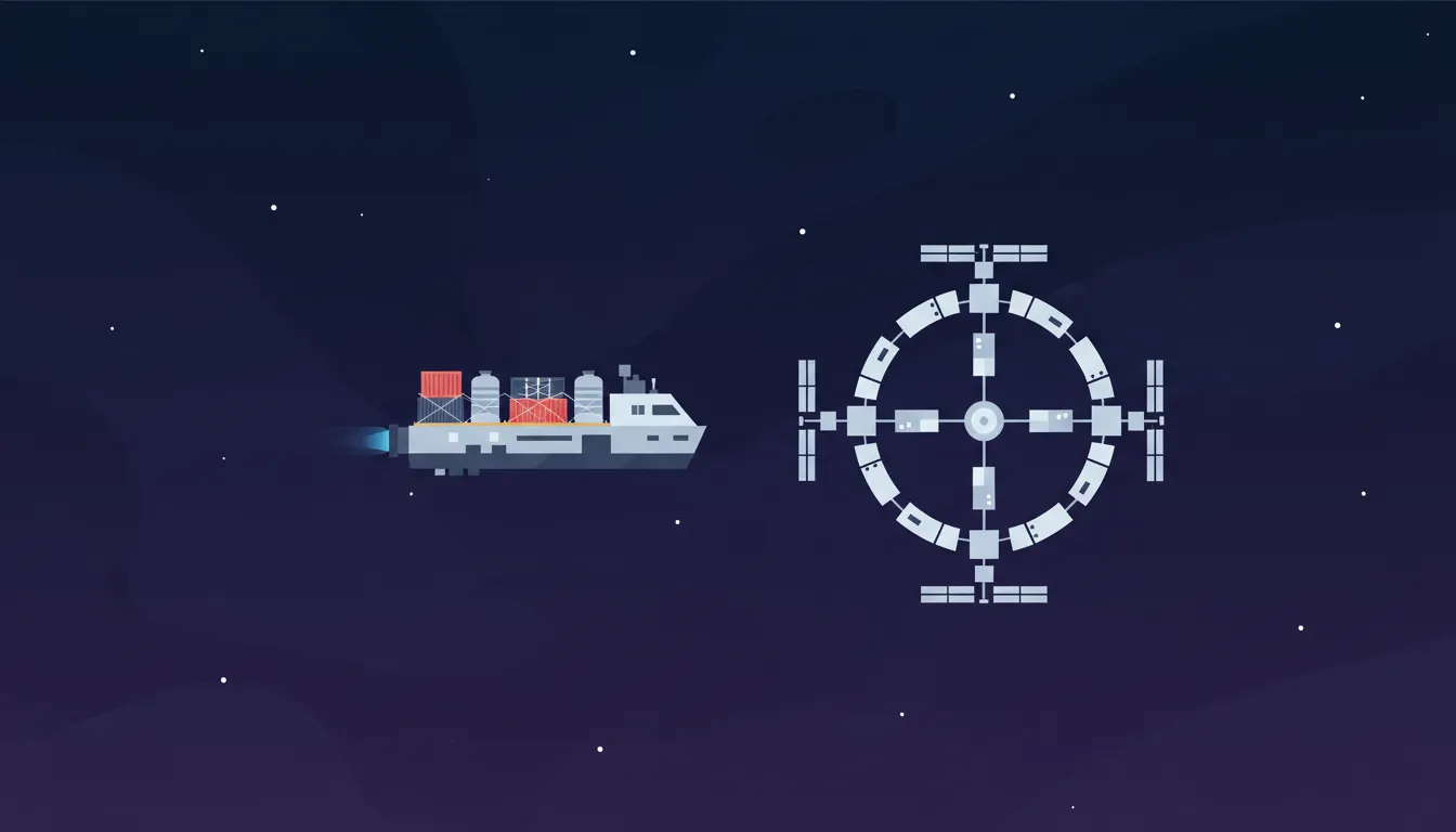 Resupply mission illustration