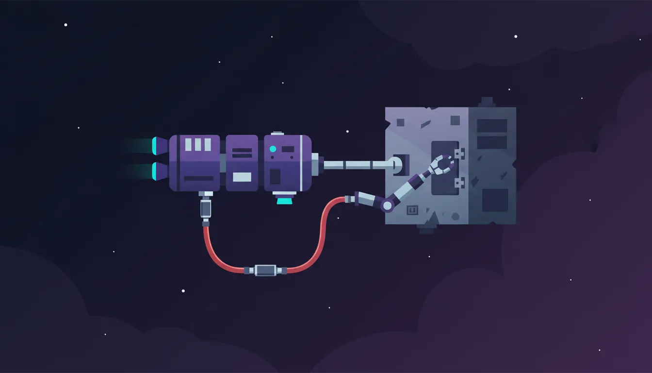 Servicing mission illustration
