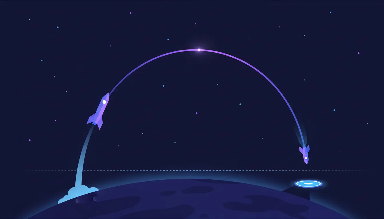 Suborbital mission illustration