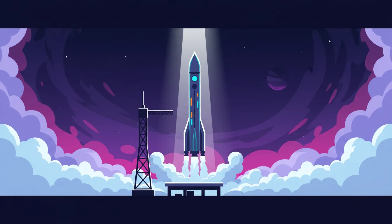 Terminal countdown illustration