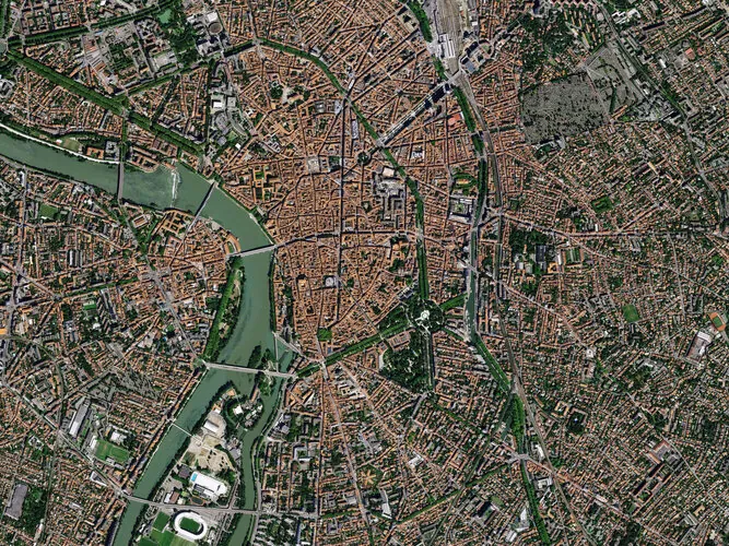 Earth from Space: The pink city