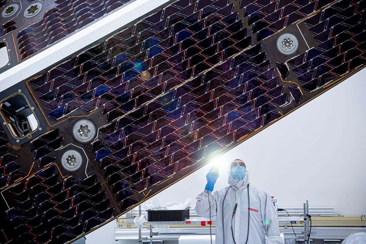 Solar Cells Inspected on NASA’s NEO Surveyor